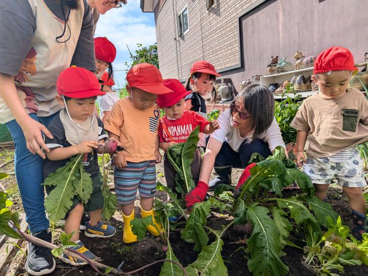採れたよ！（0・1歳児クラス）｜認定こども園 北見のぞみ幼稚園
